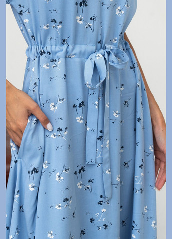 Голубое кэжуал, праздничный, деловое платье ри мари джослин пл 1521 силуэтная, с пышной юбкой, а-силуэт RiMari