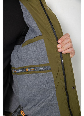 Оливкова (хакі) демісезонна куртка чоловіча демісезонна з капюшоном Ager 244RL9159AL