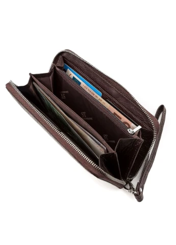 Кошелек женский (ST45-2) кожа Коричневый 20х10х2,5 см st leather (391295464)