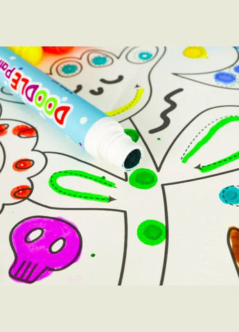 Художній набір для малювання крапковий живопис для малюків 10 кольорів з рулонною розмальовкою Tookyland (304768204)