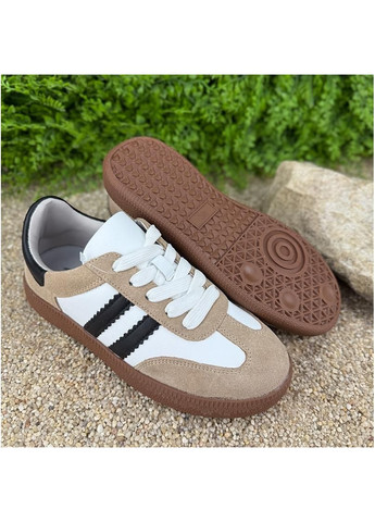 Бежеві жіночі замшеві кеди е-003075-3 бежеві No Brand