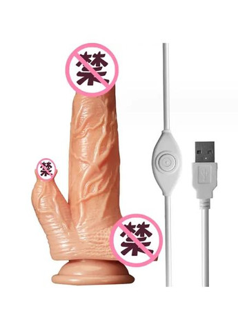 Фалоімітатор із вібрацією і стимуляцією точки G клітора із гіпералергенного медичного силікону China (360604256)