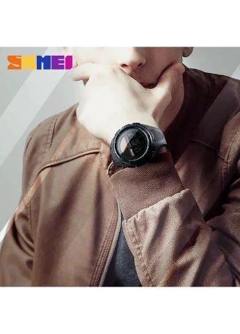 1405 solar черные мужские часы на солнечной батарее Skmei 1405 Black (389099656)
