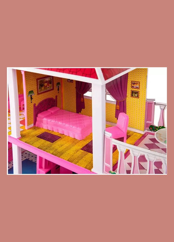 Будиночок для ляльок 2-х поверховий з меблями 62*10*48 см Shantou (348109062)