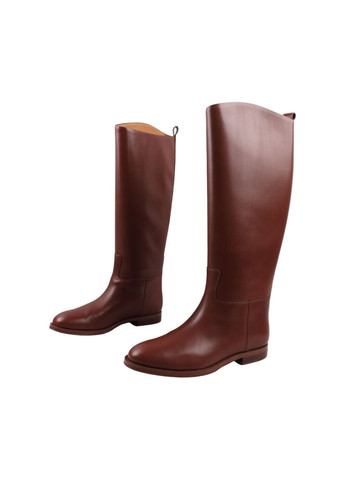 сапоги женские коричневые натуральная кожа Cindy