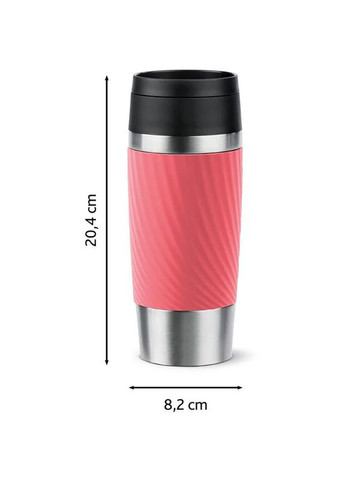 Термокружка Travel Mug Classic Twist 0.36л Розовый (N2024410) Tefal (306581049)