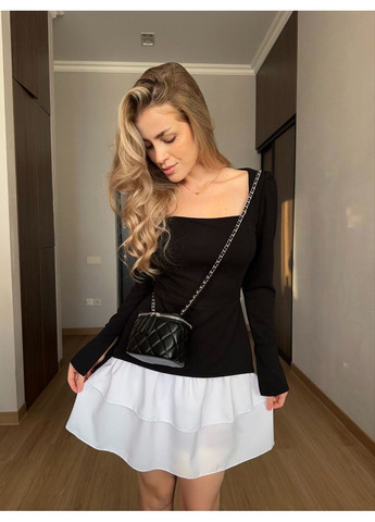 Черное праздничный, деловое, кэжуал женское платье элегантное а-силуэт Style Point однотонное