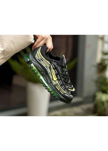 Черные демисезонные кроссовки мужские nike air max tl 2.5 black green найк аир макс тл 2.5 черные No Brand