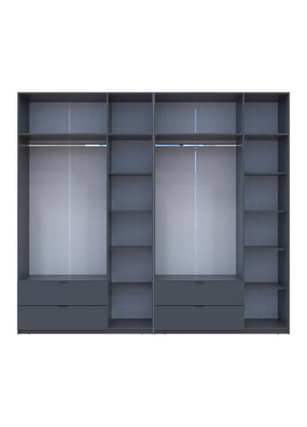 Комплект шкафов для одежды Лукас (2 шт.) 270х50х240 см Графит (DRS-011695) Doros (362267750)
