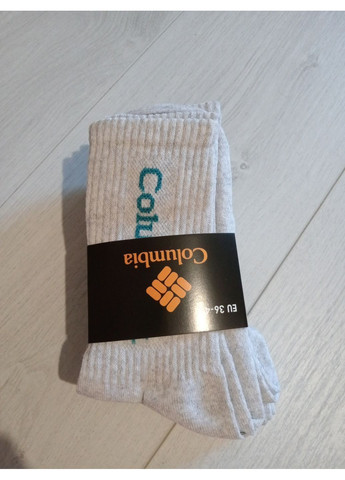 Светло-серые женские и подростковые носки с высокой резинкой (365783577)