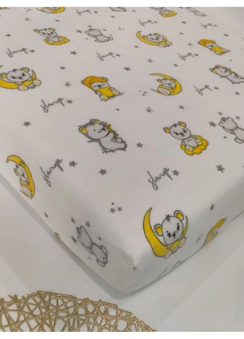Теплі дитячі простирадла на резинці, розмір 60*120 No Brand (388363436)