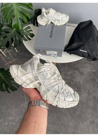 Кроссовки женские Balenciaga 3XL Extreme Lace White Silver | Баленциага 3XL Экстрим белые No Brand белые демисезоны (354700429)