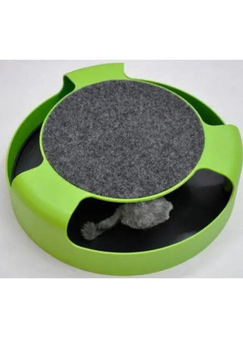 Іграшка з мишкою та кігтеточкою для кішок салатовий (2104618637) No Brand (351363074)