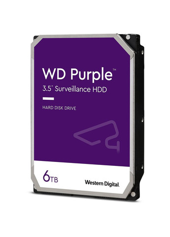 WD Жесткий диск 6TB 3.5" 256MB SATA Purple Surveillance Western Digital (314749947)