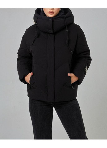 Чорна зимня зимова жіноча куртка 3912 l Towmy