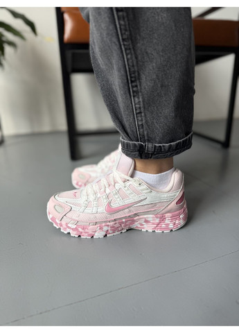 Рожеві Осінні кросівки чоловічі nike p-6000 custom pink найк п-6000 No Brand