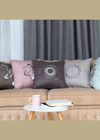 Подушка декоративна 50х50 - Rain Serenity із вишивкою пудра IDEIA (315146457)