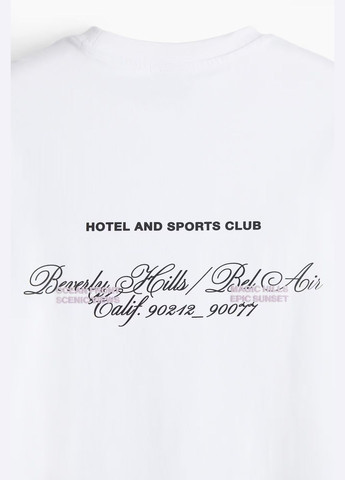 Белая футболка H&M loose fit