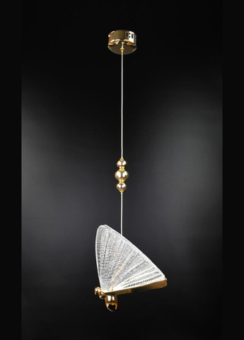 Люстра светодиодная подвесная LED светильник для квартиры на потолок лэд 26050 Золото 30-120х22х16 см. Sunnysky (364763046)