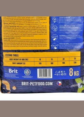 Сухий корм Dog Adult M для дорослих собак середніх порід, з куркою, 8 кг (*) Brit Premium (323219622)