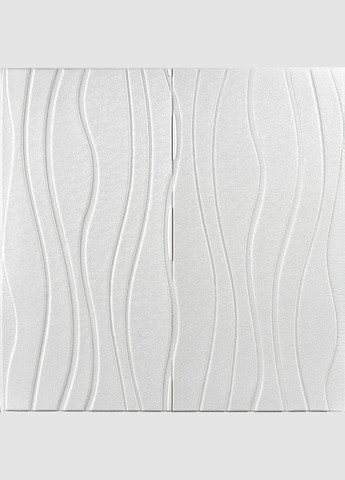 Самоклеюча декоративна настінностельова 3D панель хвилі 700х700х8мм (166) SW-00000242 Sticker Wall (292564546)