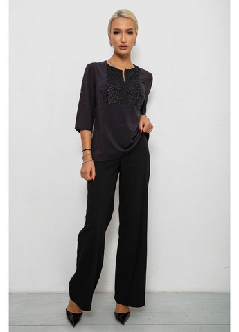 Чорна блуза однотонна Sport Line