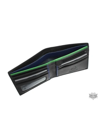Чоловічий гаманець BD707 Le Chiffre (black / green) Visconti (323459396)