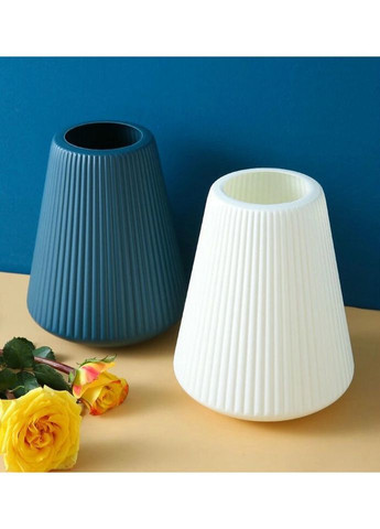 Ваза для цветов 14279 16х20 см синяя No Brand (335972444)