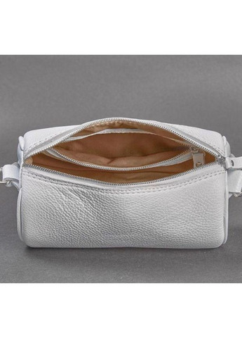 Сумка барильце на плече клатч для телефону жіноча з натуральної шкіри маленька Білий 36984 The Wings (361970315)