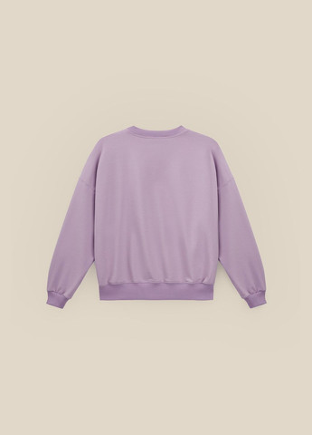 LAWA світшот однотонний для дівчинки gbc02322 146 см shop (2000991041752) однотонний бузковий повсякденний бавовна, поліестер, еластан