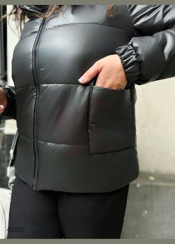 Черная демисезонная куртка женская Liton