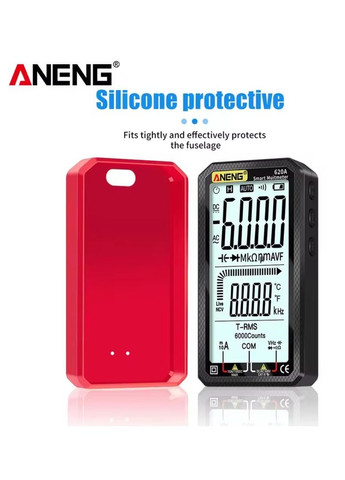 Цифровий мультиметр 620A TrueRMS Автодіапазон 6000 відліків Red Aneng (341324922)