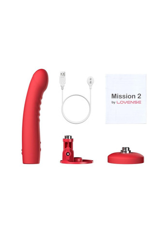 Смарт-міні секс-машина Lovense Mission 2 Vibrating suction cup dildo, 6500 вібрацій/хв, Touch Sense No Brand (366879793)