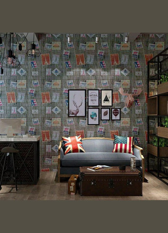 Самоклеющаяся 3D панель почтовые марки 700х700х4мм (091) SW-00001152 Sticker Wall (300241728)