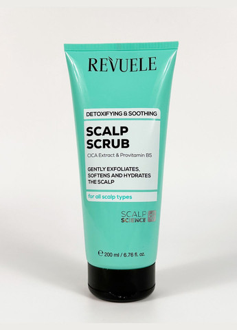 Скраб для кожи головы детоксикация и успокоение 200 мл REVUELE Скраб для шкіри голови (317572495)