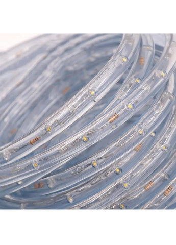 Гирлянда дюралайт светодиодная уличная комнатная с работой от сети устойчивостью к влаге 50 м (482018-Prob) Теплая белая Unbranded (369570033)