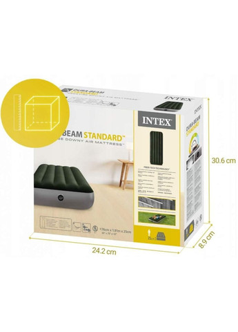 Надувний матрац 191 x 76 x 25 см 64106 PRESTIGE DOWNY Intex (346490510)