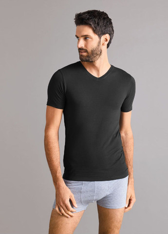 Чорна футболка з коротким рукавом Livergy