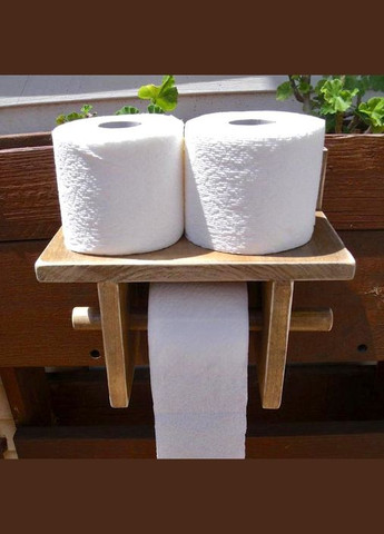 Тримач для туалетного паперу з дерева Натріум капучино (ДТБ-001709) No Brand (328091975)