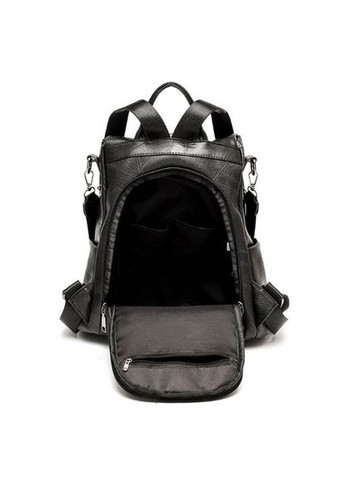 Женский рюкзак сумка с меховым брелком Темно-Коричневый No Brand (301083107)