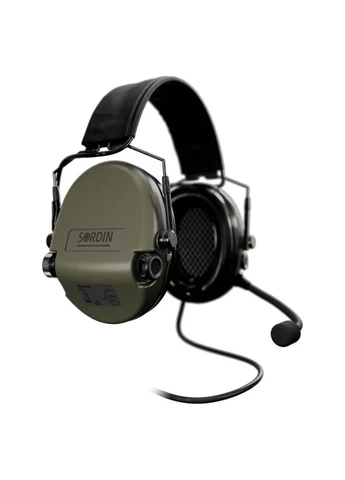 Активные противошумные наушники Supreme MIL CC Slim, олива, микрофон с гибкой штангой, IP67 Sordin (396730491)