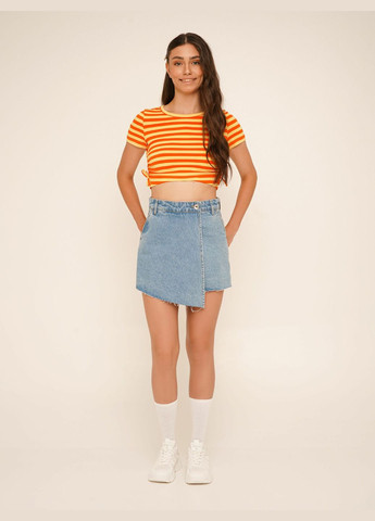 Топ с узором женский WTC02376 Оранжевый shop (2000990624093) LAWA (361499091)