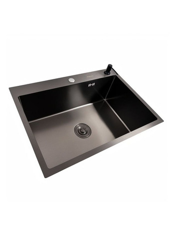 Кухонная мойка Handmade PVD 70*50 черная (сифон круглый, 3,0/0,8) Valeso (336937382)