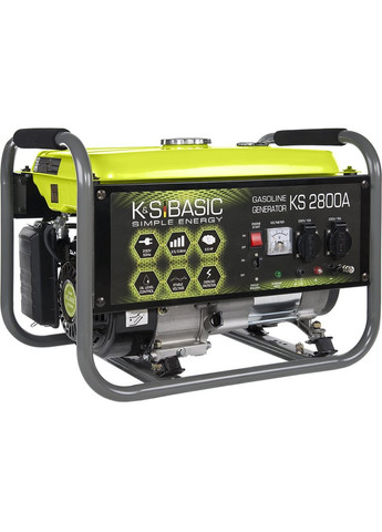 Бензиновый генератор Basic KSB 2800A (2.8 кВт, 50 Гц, 230 В, 12 л) однофазный (23140) Konner&Sohnen (276905394)