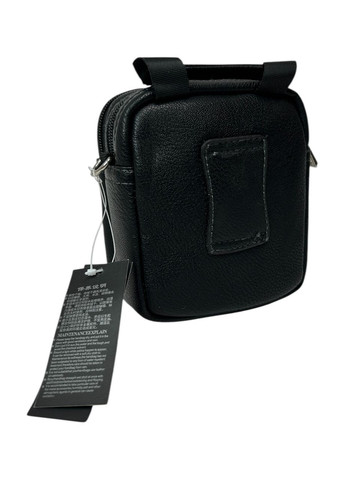 Мужская сумка из эко-кожи Omennorton 608 черная 14х13х7 No Brand (371682727)