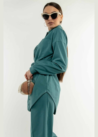 Бирюзовая повседневный рубашка RiMari