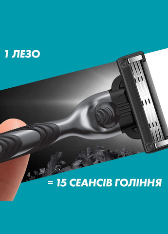 Сменные картриджи для бритья Mach3 Charcoal 8 шт. Gillette 8700216085472 (333654558)