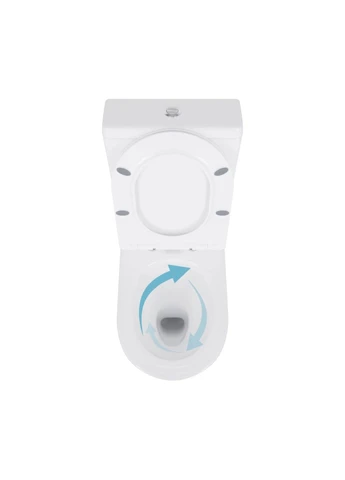 Унітаз підлоговий Swan Eco Ultra Quiet з сидінням Soft-close 640x360x835 мм White Qtap QTSWA27W48748 (382806994)