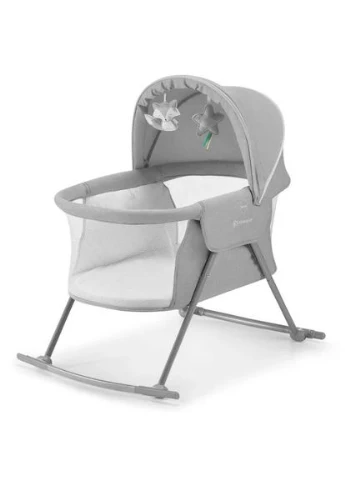 Люлька-гойдалка 3 в 1 Kinderkraft сірий сталь поліестер 53х61х88 см No Brand Lovi (400574769)