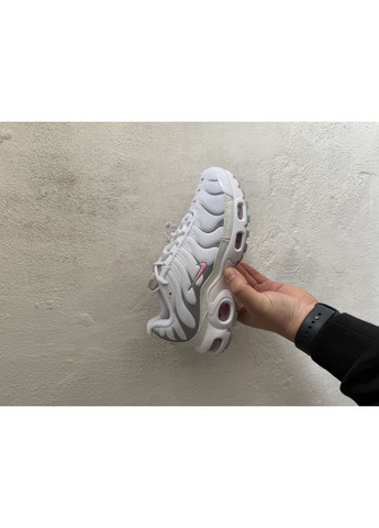 КРОССОВКИ ЖЕНСКИЕ NIKE AIR MAX TN PLUS WHITE GREY PINK НАЙК АИР МАКС ТН ПЛЮС No Brand розовые демисезоны (367174434)
